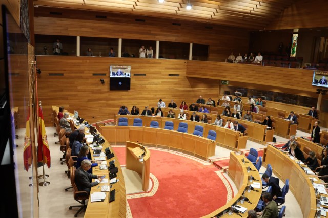 Minuto de silencio e declaración institucional no Parlamento en solidariedade cos efectos da Dana